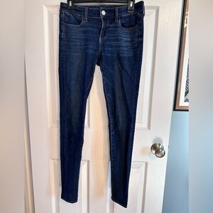 American Eagle Outfitters Dark Blue Skinny Jeans